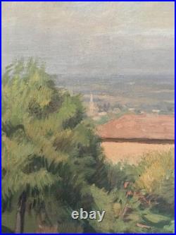 Tableau de Paul Janin Villié-Morgon et la Bresse 1934 Lyon