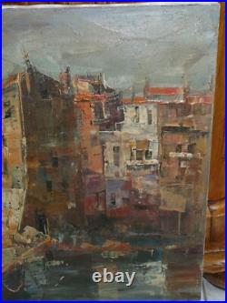Tableau de Petar JOVANOVIC Huile Sur Toile Saint Tropez Paysage Marin Bateau Tableau de Petar JOVANOVIC Huile Sur Toile Saint Tropez Paysage Marin Bateau