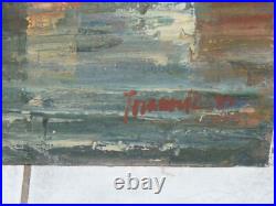 Tableau de Petar JOVANOVIC Huile Sur Toile Saint Tropez Paysage Marin Bateau Tableau de Petar JOVANOVIC Huile Sur Toile Saint Tropez Paysage Marin Bateau