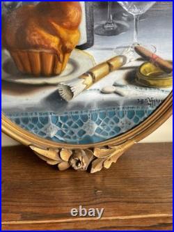 Tableau huile sur toile 1932 J. B Maurice VECKER (1899-1988) nature morte