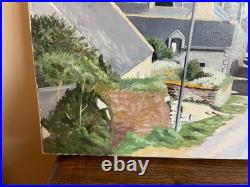Tableau huile sur toile J. B Maurice VECKER 1899-1988 Locronan bretagne Tableau huile sur toile J. B Maurice VECKER 1899-1988 Locronan bretagne