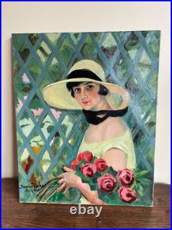 Tableau huile sur toile J. B Maurice VECKER (1899-1988) Nancy 1926 Tableau huile sur toile J. B Maurice VECKER (1899-1988) Nancy 1926