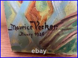 Tableau huile sur toile J. B Maurice VECKER (1899-1988) Nancy 1926 Tableau huile sur toile J. B Maurice VECKER (1899-1988) Nancy 1926