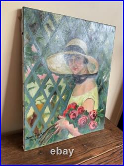 Tableau huile sur toile J. B Maurice VECKER (1899-1988) Nancy 1926 Tableau huile sur toile J. B Maurice VECKER (1899-1988) Nancy 1926