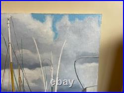 Tableau huile sur toile J. B Maurice VECKER (1899-1988) PORT DE DOUARNENEZ