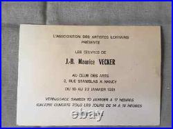 Tableau huile sur toile J. B Maurice VECKER (1899-1988) PORT DE DOUARNENEZ