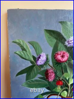 Tableau huile sur toile J. B Maurice VECKER 1899-1988 bouquet au vase de cuivre Tableau huile sur toile J. B Maurice VECKER 1899-1988 bouquet au vase de cuivre