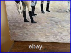 Tableau huile sur toile J. B Maurice VECKER 1899-1988 haras national de Lamballe