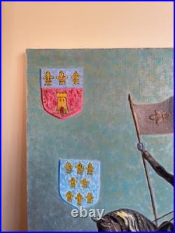 Tableau huile sur toile J. B Maurice VECKER (1899-1988) jeanne d'arc Tableau huile sur toile J. B Maurice VECKER (1899-1988) jeanne d'arc