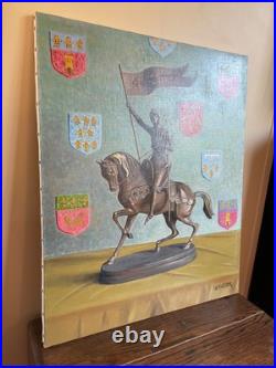 Tableau huile sur toile J. B Maurice VECKER (1899-1988) jeanne d'arc Tableau huile sur toile J. B Maurice VECKER (1899-1988) jeanne d'arc