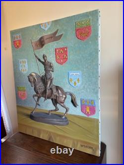 Tableau huile sur toile J. B Maurice VECKER (1899-1988) jeanne d'arc Tableau huile sur toile J. B Maurice VECKER (1899-1988) jeanne d'arc