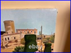 Tableau huile sur toile J. B Maurice VECKER (1899-1988) le vieux moulin de palma