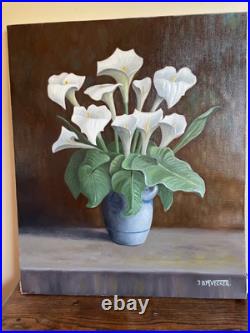 Tableau huile sur toile J. B Maurice VECKER (1899-1988) nature morte