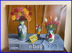 Tableau huile sur toile J. B Maurice VECKER (1899-1988) nature morte