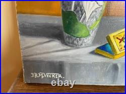 Tableau huile sur toile J. B Maurice VECKER (1899-1988) nature morte