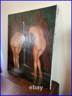 Tableau huile sur toile J. B Maurice VECKER (1899-1988) nue