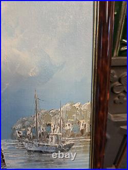 Tableau, huile sur toile, Marine, signée, William Jones (1886-1947)