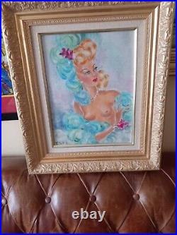 Tableau huile sur toile Pin Up