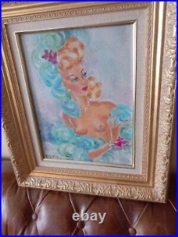 Tableau huile sur toile Pin Up