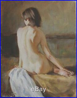 Tableau huile /toile Jeune femme nue signée Alexender SHEVCHUK