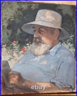 Tableau impressionniste HST Le Liseur Maurice DECAMPS (1892-1953) France