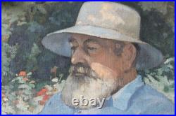 Tableau impressionniste HST Le Liseur Maurice DECAMPS (1892-1953) France