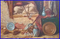 Tableau orientaliste WYLD attribué Bazar oriental Egypte britannique 19e