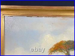 Tableau orientaliste huile sur toile turquerie vue d'Istanbul Empire Ottoman