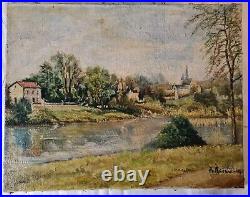 Tableau par Achille Renoir 1893-1968 Huile postimpressionniste 46,5cm x 59cm