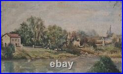Tableau par Achille Renoir 1893-1968 Huile postimpressionniste 46,5cm x 59cm