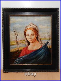Tableau peinture portrait femme gout renaissance italienne peintre italien