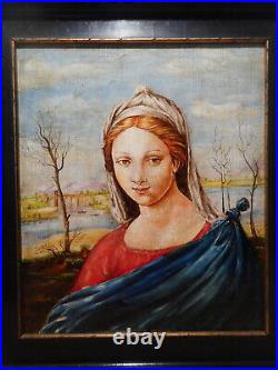 Tableau peinture portrait femme gout renaissance italienne peintre italien
