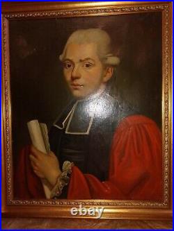 Tableau portrait de Monsieur Dorlbac seigneur de Bornes de la Chazette Velay