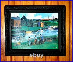 Tableau post-impressionniste et fauvisme Huile sur toile signée École française