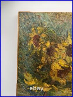Tableau représentant une nature morte époque 19eme signé, attribué à Van Gogh