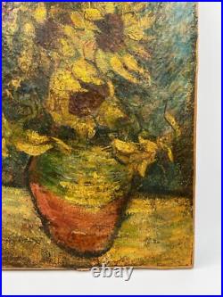 Tableau représentant une nature morte époque 19eme signé, attribué à Van Gogh