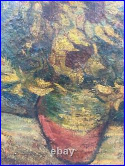 Tableau représentant une nature morte époque 19eme signé, attribué à Van Gogh