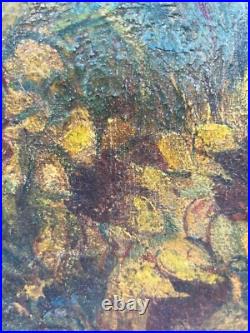 Tableau représentant une nature morte époque 19eme signé, attribué à Van Gogh