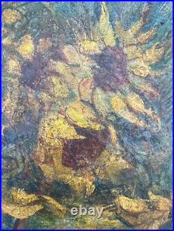 Tableau représentant une nature morte époque 19eme signé, attribué à Van Gogh