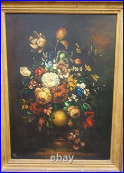 Tableau signé. Bouquet de Fleurs. Peinture huile sur toile Tableau signé. Bouquet de Fleurs. Peinture huile sur toile