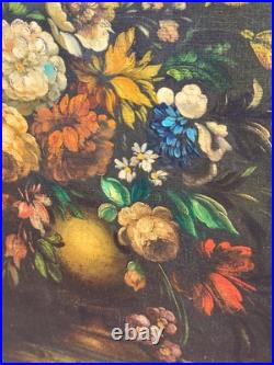 Tableau signé. Bouquet de Fleurs. Peinture huile sur toile Tableau signé. Bouquet de Fleurs. Peinture huile sur toile