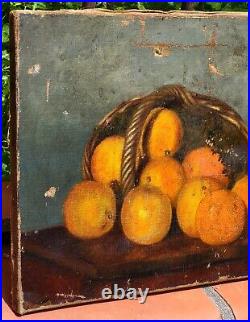 Tableau signé Nature morte au Fruits Peinture huile sur toile