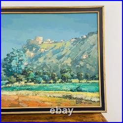 Tableau signé Patrick Turion Paysage de Provence Huile sur toile