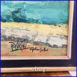 Tableau signé Patrick Turion Paysage de Provence Huile sur toile