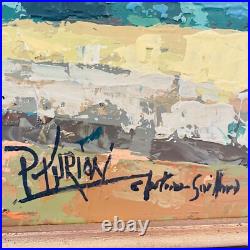 Tableau signé Patrick Turion Paysage de Provence Huile sur toile