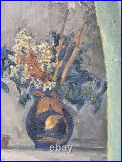 Tableau signée RAYMOND CASANOVE Nature morte aux fleurs Peinture huile sur toile