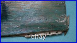 Tableau très ancien HST Huile sur toile Marine sans chassis Signature a identifi