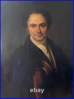 Tableaux Ancien, Grand Portrait D'un Gentleman Anglais Vers 1820 Tableaux Ancien, Grand Portrait D'un Gentleman Anglais Vers 1820