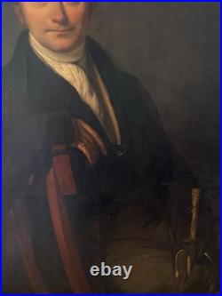Tableaux Ancien, Grand Portrait D'un Gentleman Anglais Vers 1820 Tableaux Ancien, Grand Portrait D'un Gentleman Anglais Vers 1820