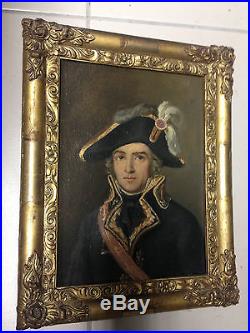 Très beau Portrait du Général AMBERT huile sur toile